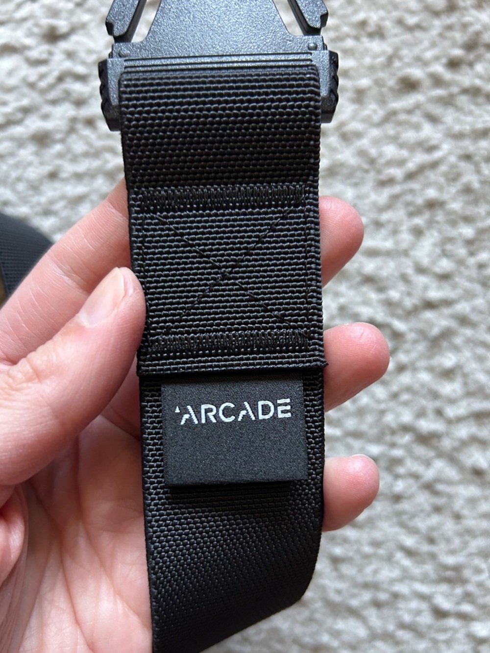 NWOT Arcade Black Webbing Belt - Men’s M/L